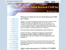 Tablet Screenshot of centerforseverestormresearch.org